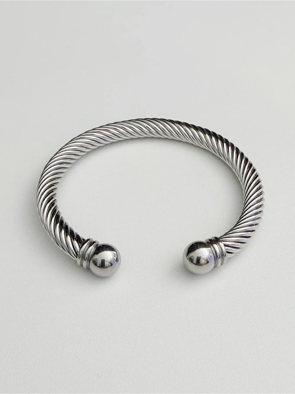 Cable Cuff Unisex Bracelet